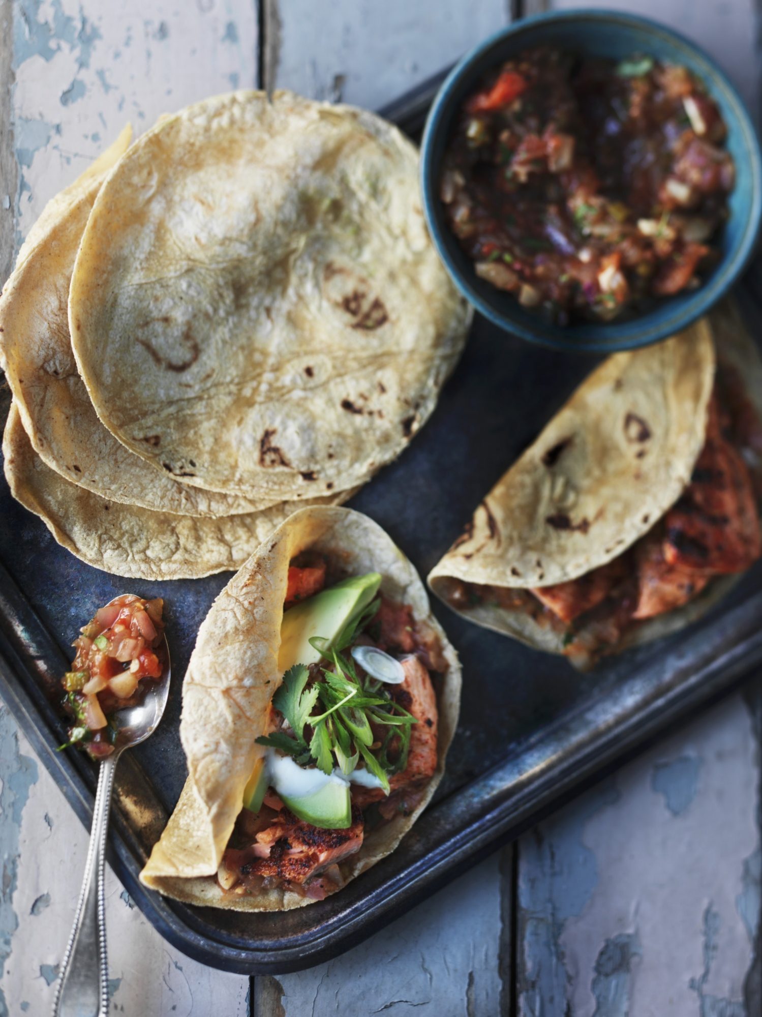 Chicken tacos with bean salsa and avocado.jpg