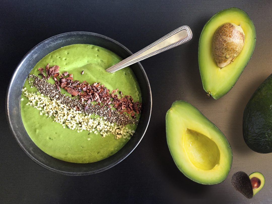 Avo smoothie bowl Australian Avocados