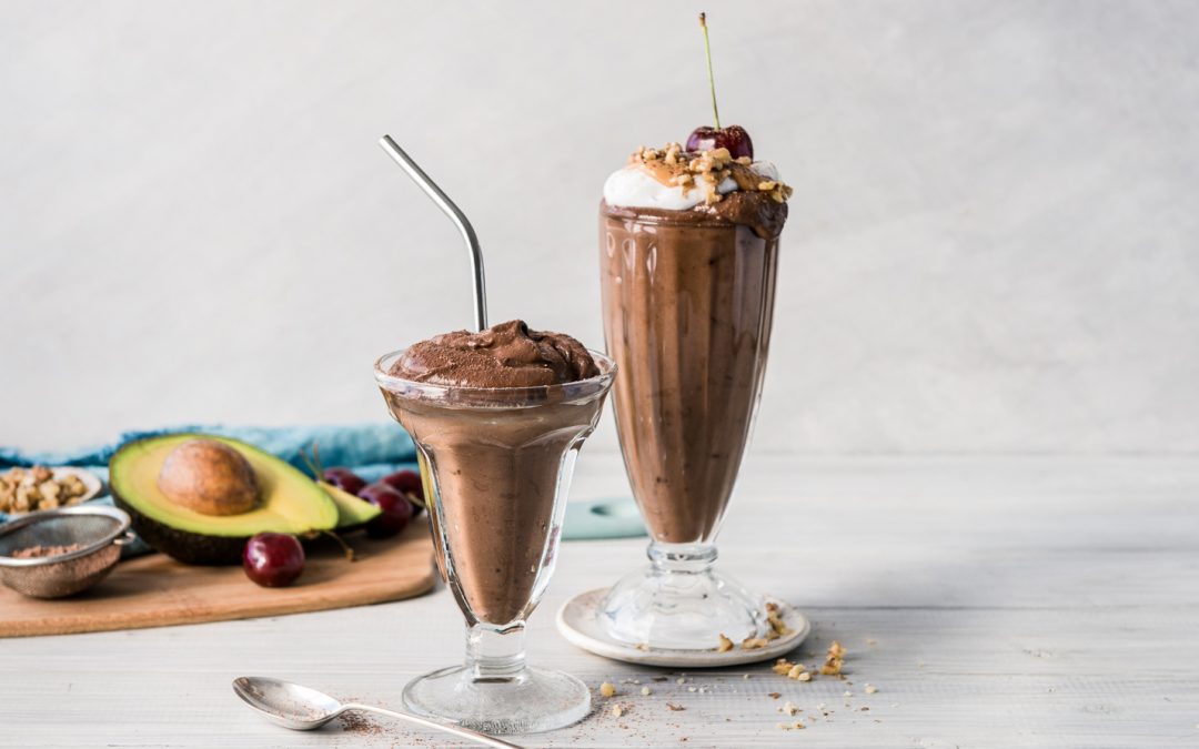 Chocolate avocado thick-shake