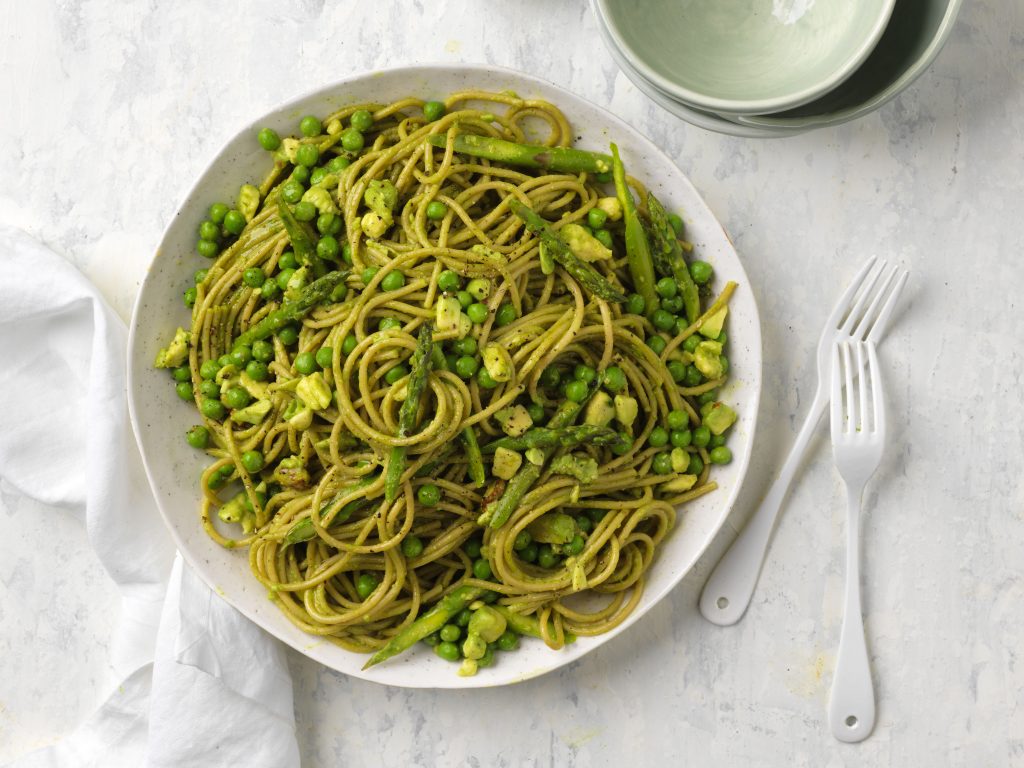 Avocado, Pea and Asparagus Pasta Australian Avocados