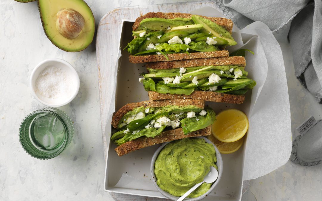 Green-is-Good Avocado Salad Sandwiches