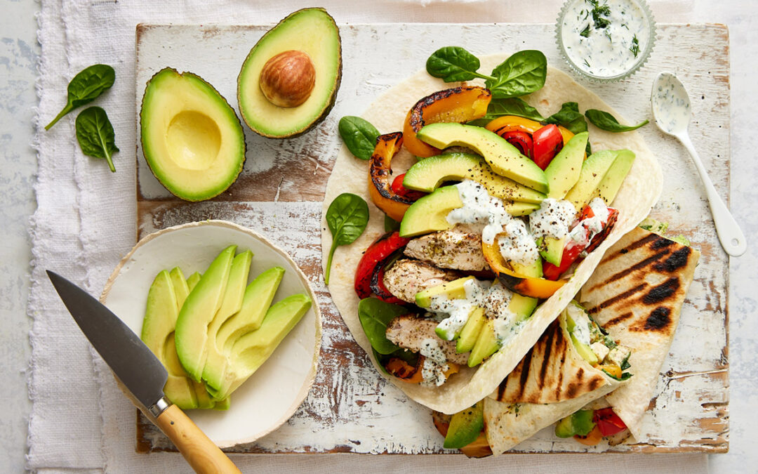 Avocado &  Za’atar grilled chicken wrap