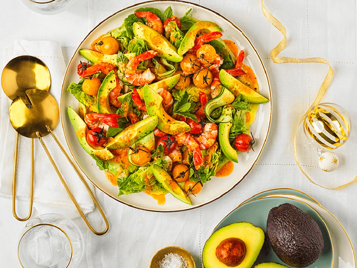 Avocado and prawn cocktail salad