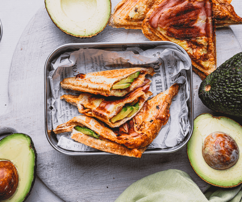 Avocado and Baked Bean Jaffles Australian Avocados