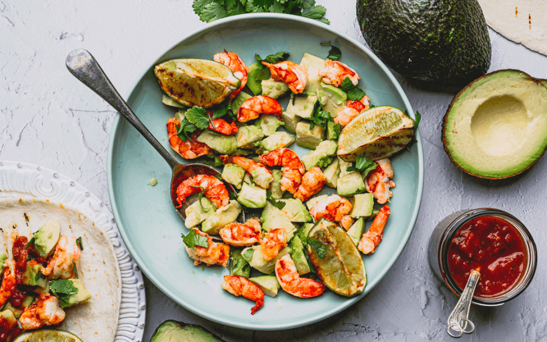 Grilled Prawn and Avocado Salsa