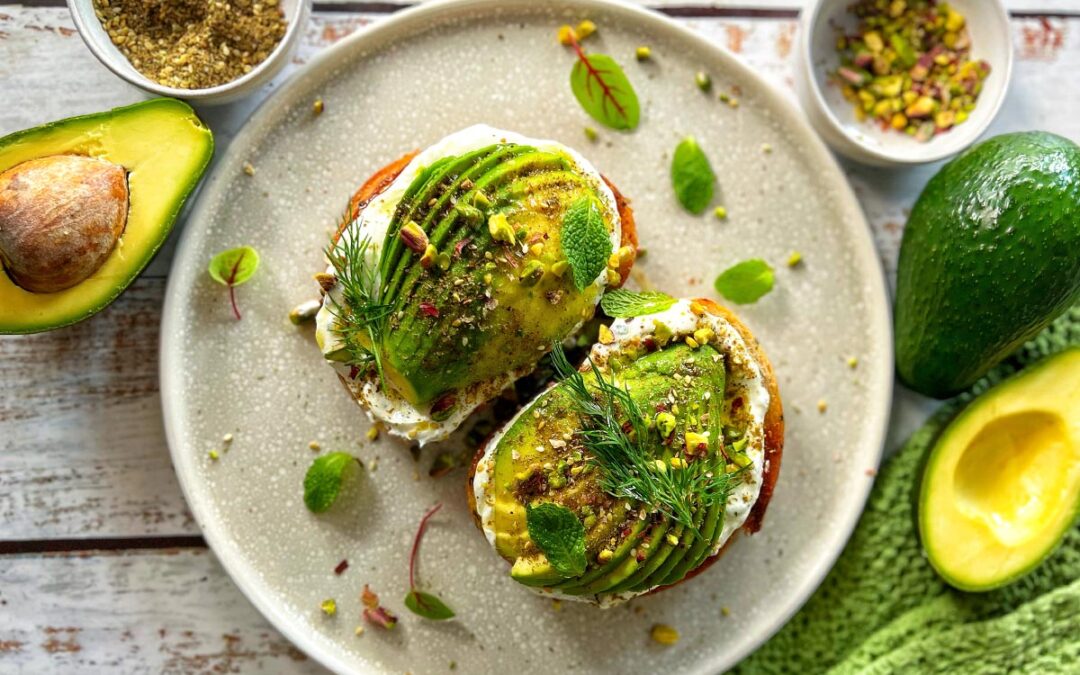 Avocado Sourdough with Minted Labneh