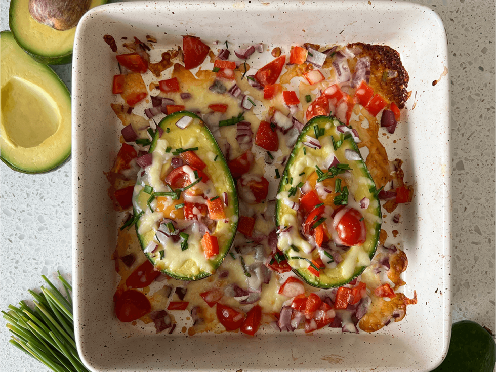 Avocado EggInAHole Australian Avocados