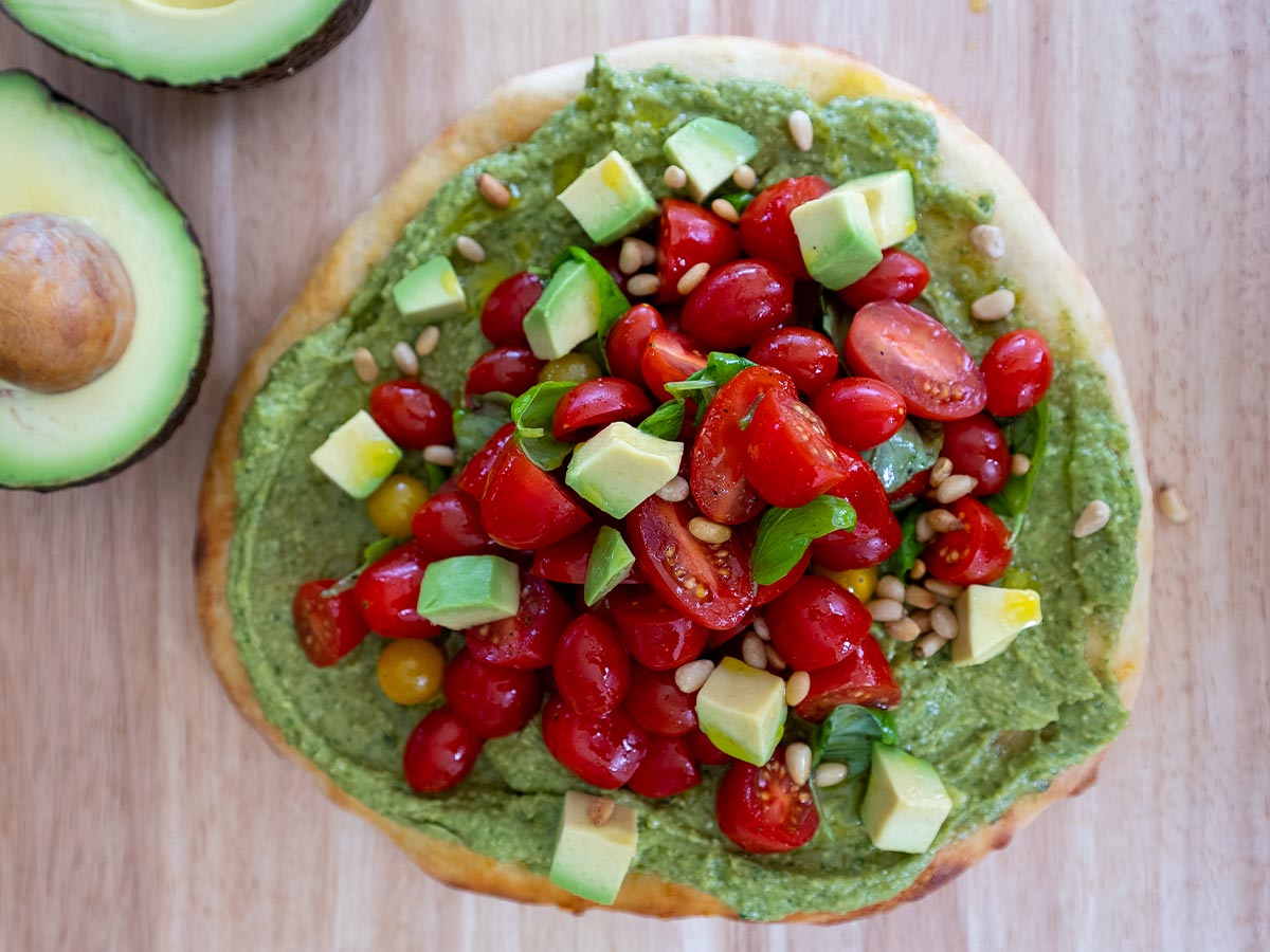 Avocado Bruschetta Pizza