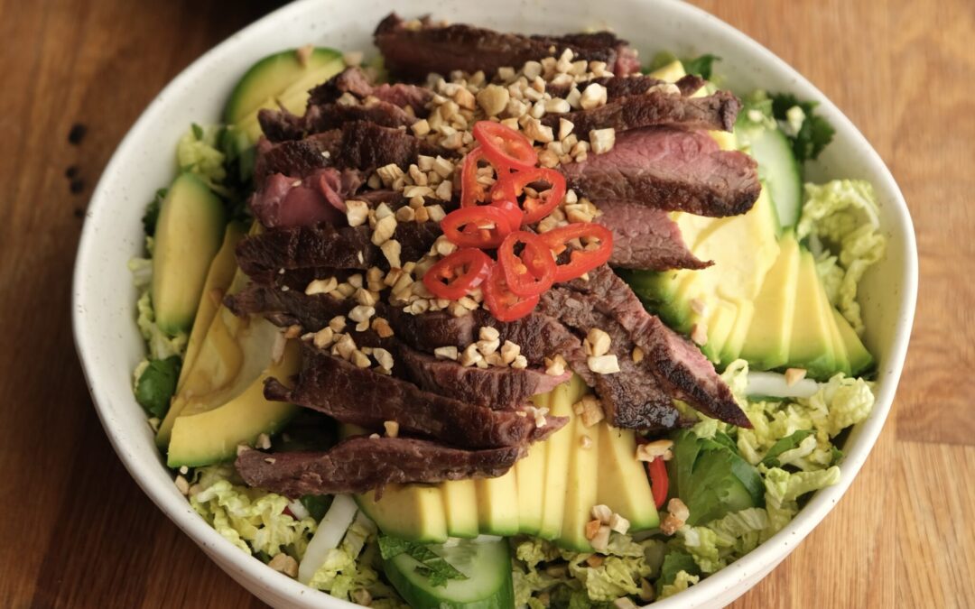 Thai Style Beef & Avocado Salad x Sezzy Brown