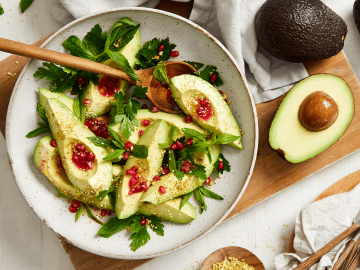 Moroccan Avocado Wedge Salad