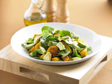 Avocado and pumpkin salad
