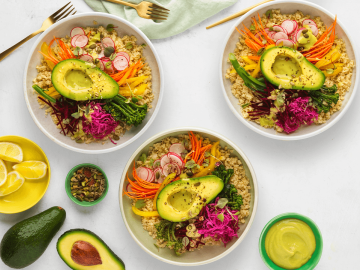 Avocado rainbow bowl